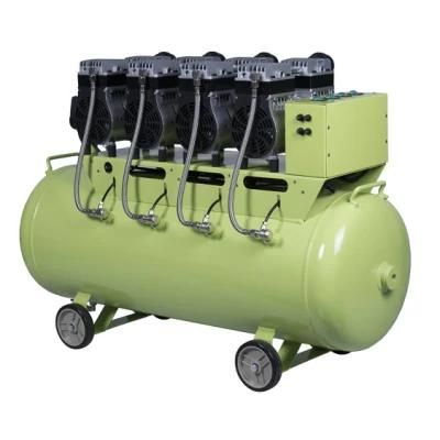 Dental Silent Oilless Air Compressor 120L Supply for Dental Chairs