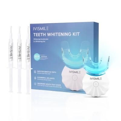 Built-in 10 Minute Timer 5X LED Light Tooth Whitener with Pap Teeth Whitening Gel