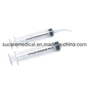 Custom Logo Printing 12cc Dental Curved Tip Syringe 50PCS/Box