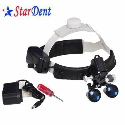 Dental Material Wireless LED Headlight Dental Surgical Loupe Dental Magnifier Glass