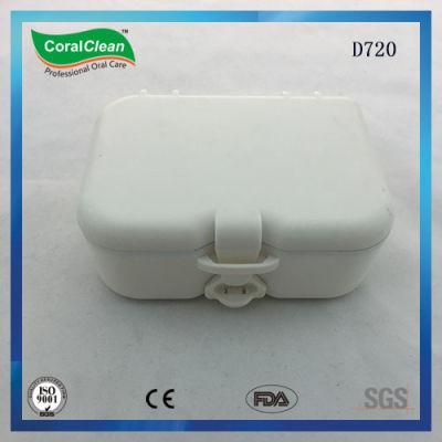 Oral Care Denture Box with a Mirror in Case