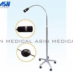 Portable Surgery Jd1100L Mobile Stand Type LED Exam Light 7W with Foot Switch by Movable with Wheels