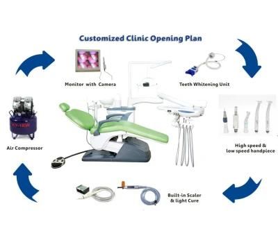 Dental Chair Kit Promotion PU Dental Unit Chair Dental Treatment Equipment Dental Unit Clinic Dental Chair