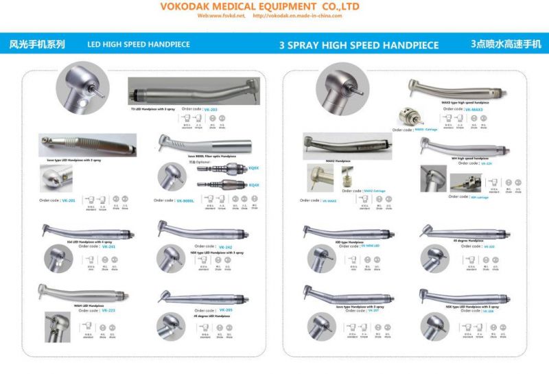 High Speed LED E-Generator Dental Handpiece High Quality