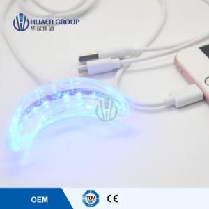 Hot Mini LED Custom Logo Home Teeth Whitening Light Connect Android/iPhone/USB