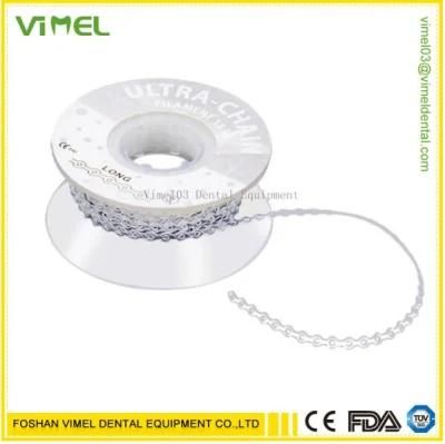 Dental Orthodontic Elastic Rubber Power Ultra Chain Clear Transparent