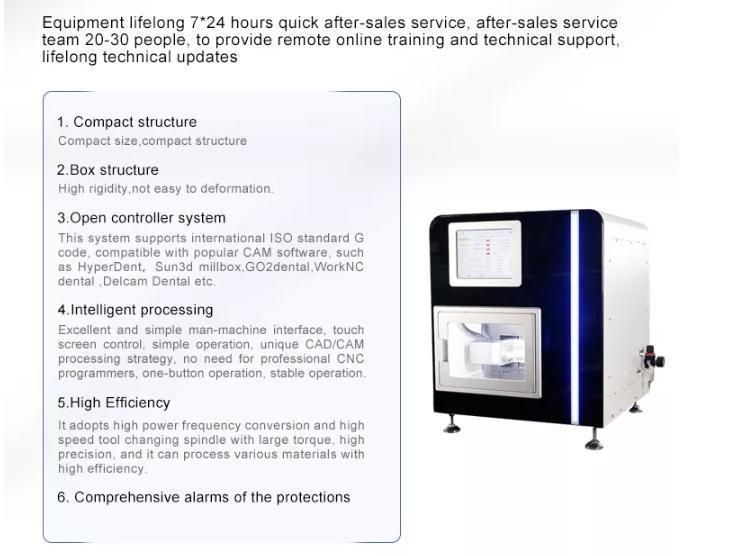 4 Axis CAD Cam Dental Milling Machine