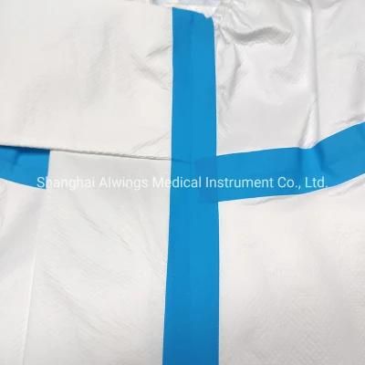 Medical Disposable Medical Grade Isolation Gowns Coverall Version 40GSM