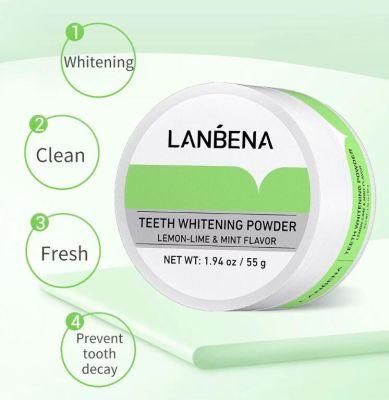 Lanbena Lemon Mint Flavor Powder Toothpaste Teeth Whitening Teeth White