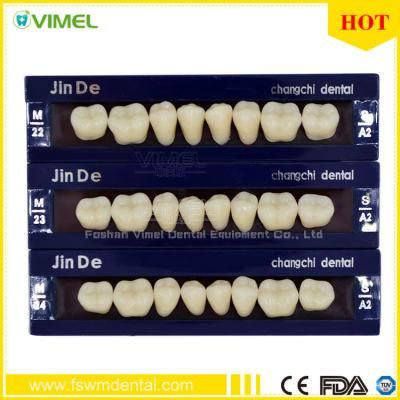 2-Layer Dental Synthetic Polymer Teeth Resin Teeth Acrylic Denture Teeth