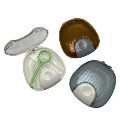 Oral Accessories Press Button Type Dental Plastic Invisible Brace Box Container