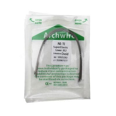 Dental Orthodontic Super Elastic Niti Wires for Braces Round