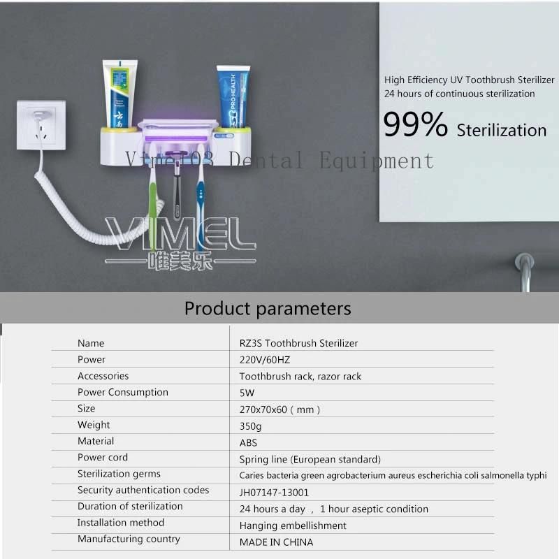 Dental UV Ultraviolet Toothbrush Sterilizer Automatic Toothpaste Dispenser