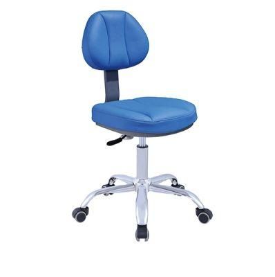 Dental Assistant Stool Chair Adjustable PU/Soft Leather