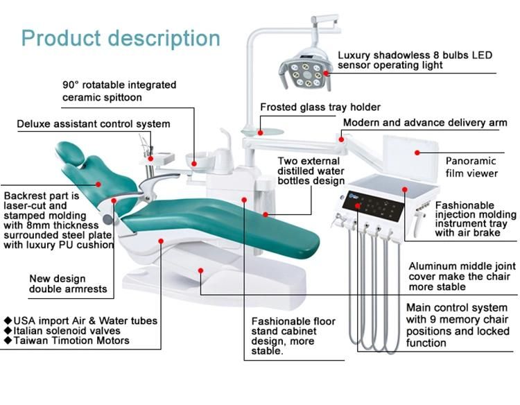 Dental Equipments Integral Dental Chair Unit Manufacturer