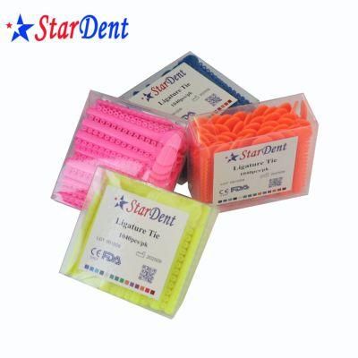 Orthodontic Ligature Tie Power O Colored Ties/Dental Elastic Ties with Various Colors
