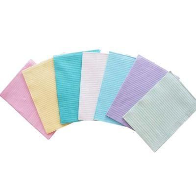 High Quality Dental Consumables Bib Candy Color Dental Bib for Patient