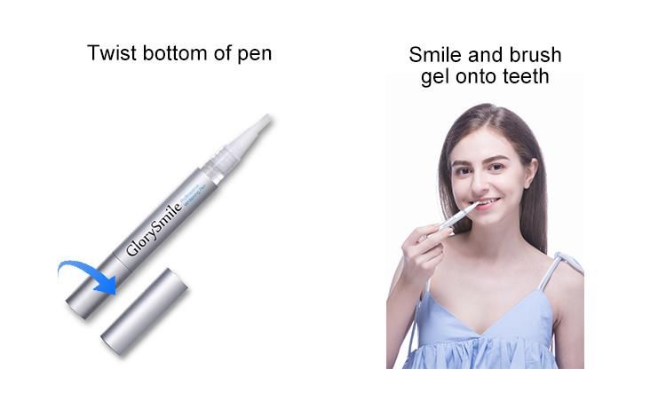3X2ml Teeth Whitening Pen Kit Tooth Gel Whitener Non Peroxide