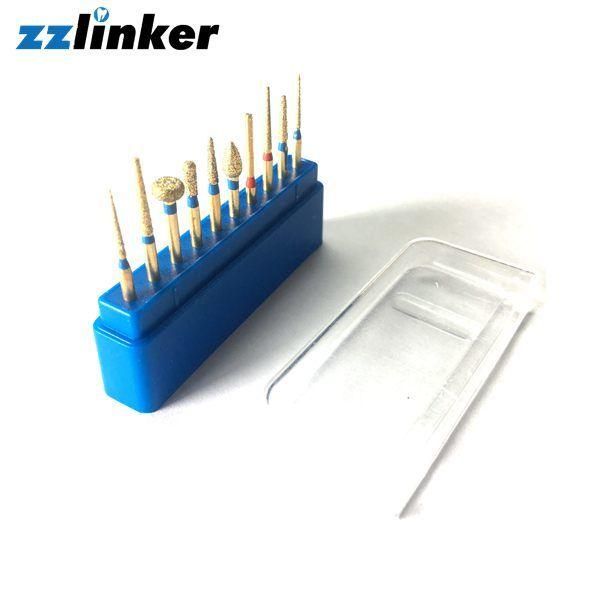 Lk-P11-2 Gold Plated Diamond Burs Polishing Kit