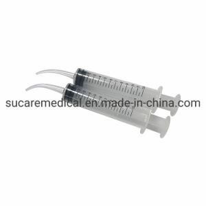 Dental Use Disposable 12ml Plastic Curved Tip Syringe