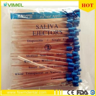 Disposable Dental Suction Tips Saliva Ejector with Sterilization Tube