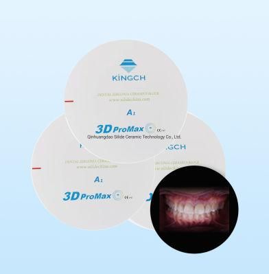 6 Layers 3D Multilayer Zirconia Dental Blank Discs for CAD Cam Open System