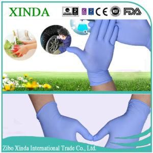 Medical Malaysia Disposable Blue Surgical Latex Nitrile Handgloves