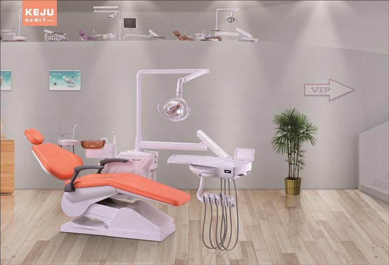 New Design Economic Dental Chair with Operation Lamp (Kj-917)