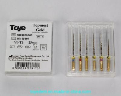 Dental Rotating Instrument Tg-6 Topmost Gold Root Canal File