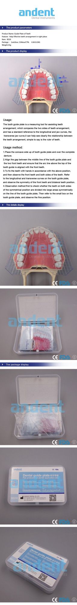 High Quality of Factory Guide Plate of Teeth