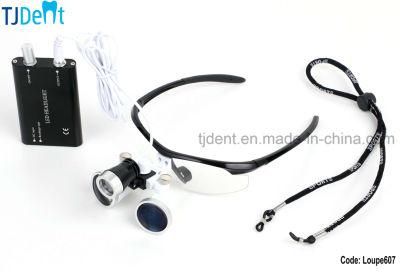 Dental Surgical 2.5X 3.5X Optical Magnifying Loupe with Headlight (Loupe607)