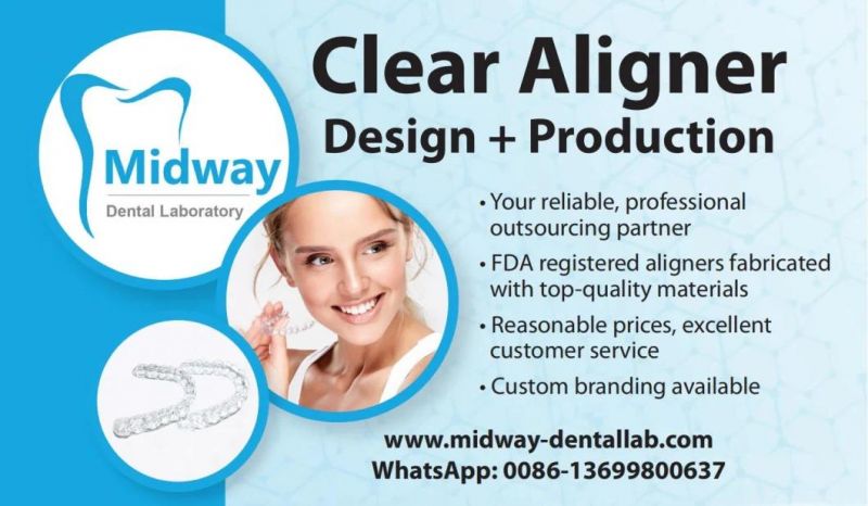 OEM Teeth Aligner Dental 3D Clear Aligners Orthodontics Brace with Quality Certifications