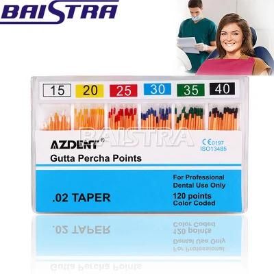 Best Quality Azdent Dental Consumble Gutta Percha Points for Sale