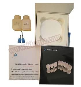 Dental Model Ceramic Denture Ceramic Zirconia Block for False Teeth