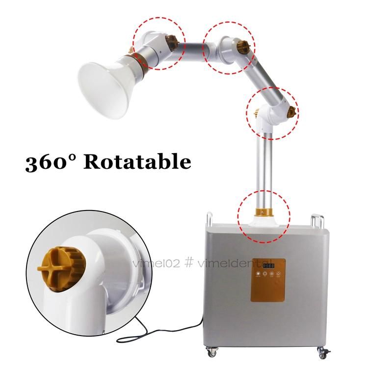 Dental Aerosol Machine Extraoral Suction System 4 Layer Filter Disinfection +UVC Ultraviolet Lamp Dental Air Purifier External Oral Extractor