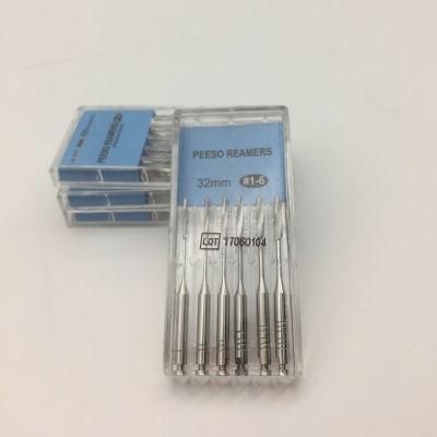 Dental Materials Stainless Steel Root Canal Endodontic File Peeso Reamers