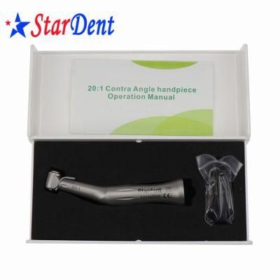 Hot Sale Dental Low Speed Handpiece 20: 1 Reduction Contra Angle Push Button Contra Angle