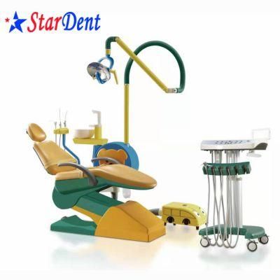 Dental Unit with Apple Side Box Dentist Stool