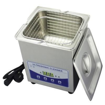 Ultrasonic Cleaner 80W Power Glasses Jewelry Board Parts Cleaner 2L