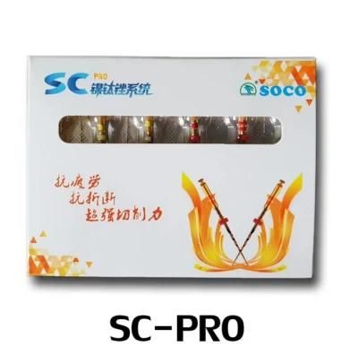 Coxo Soco Dental Supplies Endodontic Instruments Sc-PRO Endo Rotary File Niti Super Roots Canal File for Endomotor