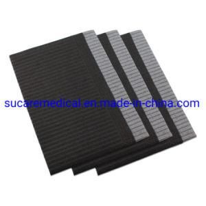 Disposable Waterproof Black Dental Bibs 33X45cm