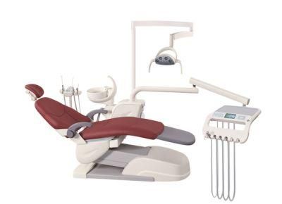 CE &amp; ISO Approved Luxury Colorful Dental Equipment Chair Unit with LED Light Sensor Lamp