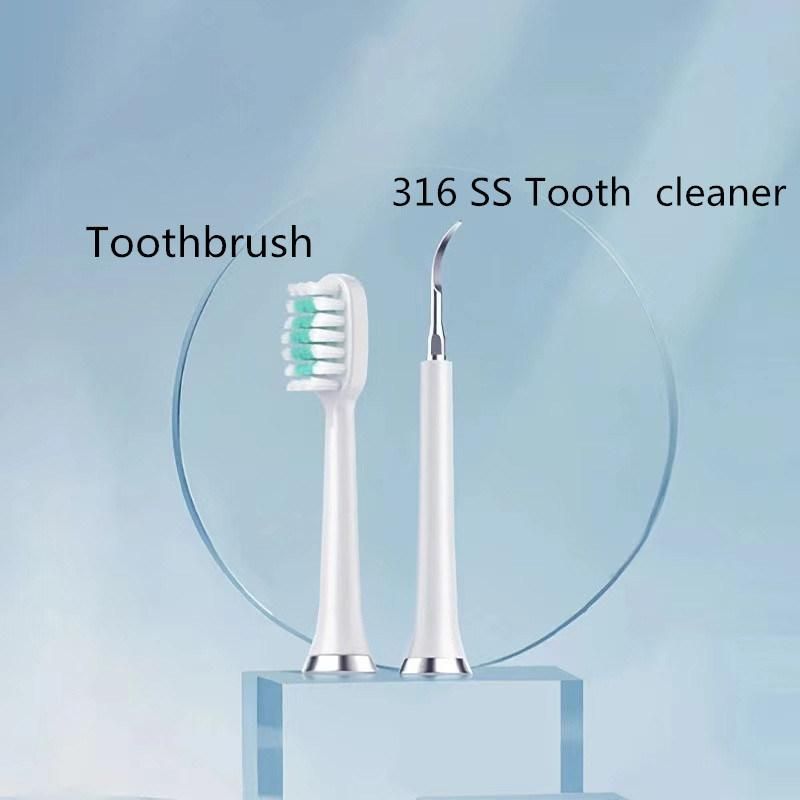 Electric Sonic Tooth Calculus Plaque Remover Tartar Ultrasonic Dental Scaler with Toothbrush