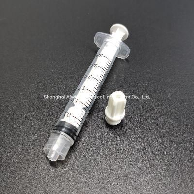 White Luer Lock Syringe Caps
