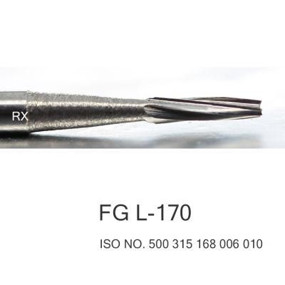 Dental Consumables Drill Carbide Tungsten Burs FG L-170