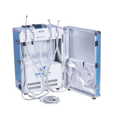 Mobile Portable Dental Unit with Air Compressor and Saliva Ejector
