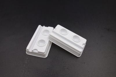 White 2wells 2 Slots Plastic Dental Mixing Well