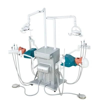 Portable Movable Manual Manikin Dental Simulator for 2 Students