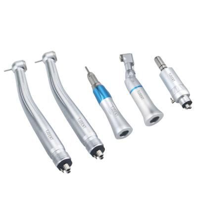 2PCS Dental High Speed Handpiece External Low Speed Contra Angle Motor Handpiece Set