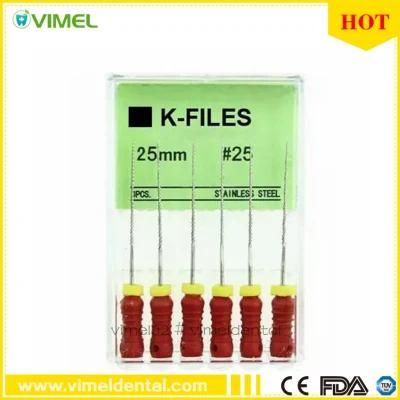 Dental K File Hand Use Stainless Steel Root Canal Files